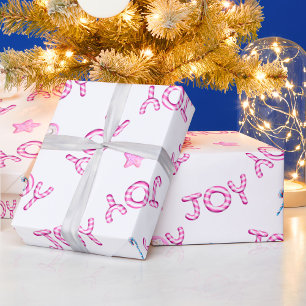 Papel De Presente Doces cor-de-rosa com papel embrulhado de Natal