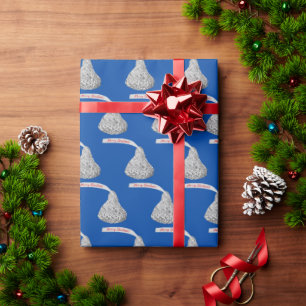 Papel De Presente Doces de Natal Feliz em Azul