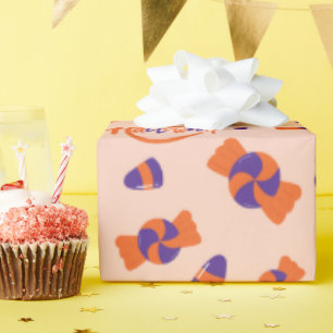 Papel De Presente Doces e Tratamentos de Halloween Design