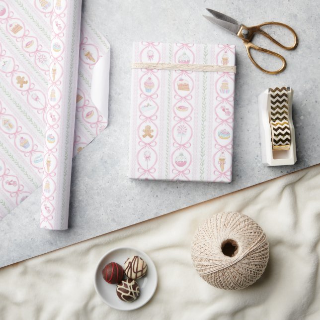 Papel De Presente Doces Férias Passadas (Artesanato)