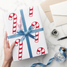 Papel De Presente Doces vermelhos doce de Natal
