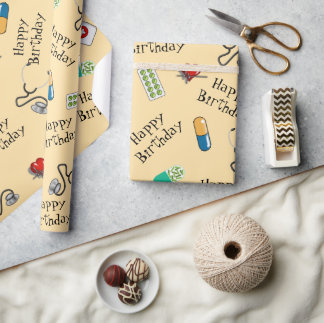 Papel De Presente Doctor's birthday