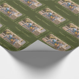 Papel De Presente Documento de empacotamento de Foto Personalizada d