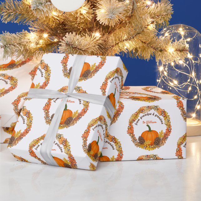 Papel De Presente Documento de Enrolamento de Ação de Graças da Colh (Feriados)