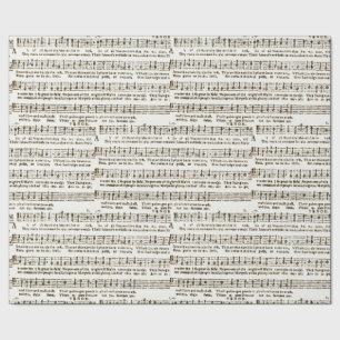 Papel De Presente Documento sobre os tecidos da música feminina mon