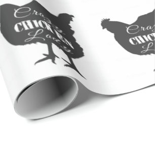 Papel De Presente Doida Senhora do Frango