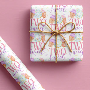 Papel De Presente DOIS Aniversário de 2 anos doce