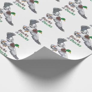 Papel De Presente Dólares e Patos