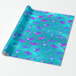 Papel De Presente Dolphin