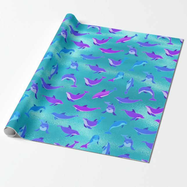Papel De Presente Dolphin (Desenrolado)