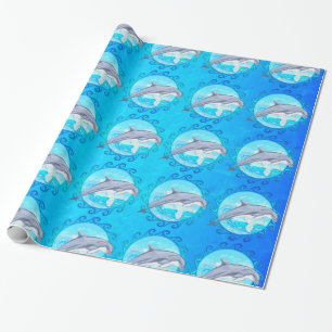 Papel De Presente Dolphin Maori Sun Wraping Paper