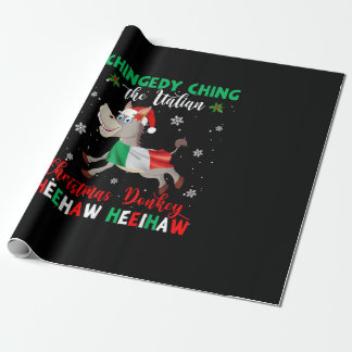 Papel De Presente Dominick The Christmas Donkey-Italiana Donkey