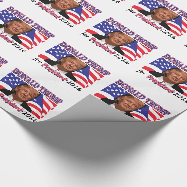 Papel De Presente Donald Trump (Ponta)
