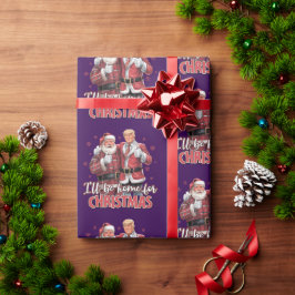 Papel De Presente Donald Trump Casa no Natal