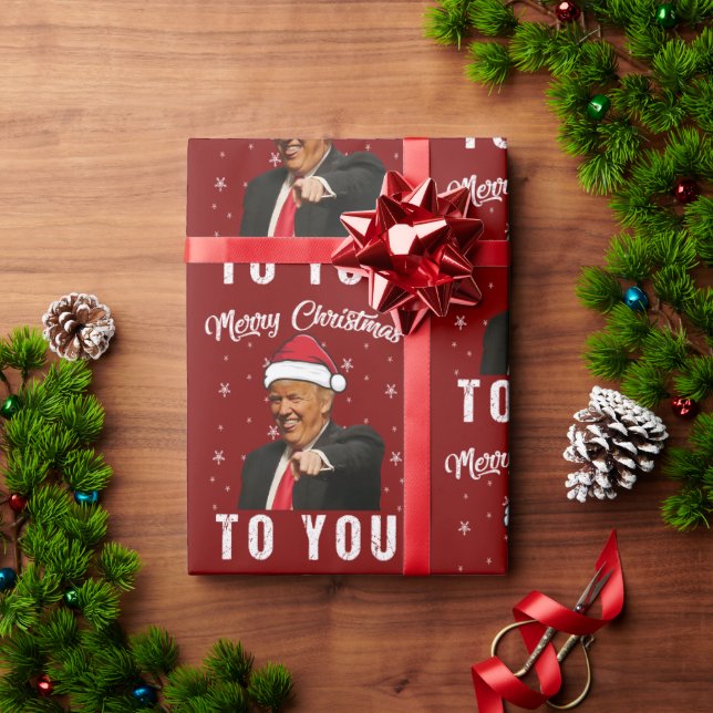 Papel De Presente Donald Trump Felry Natal Engraçado (Presente de Natal)