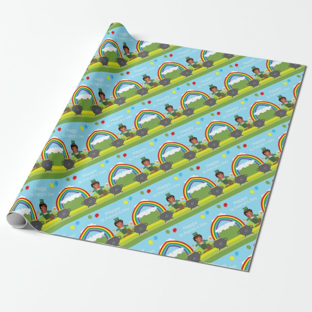 Papel De Presente donald trump leprechaun (Desenrolado)