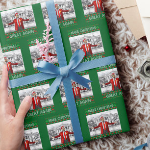 Papel De Presente Donald Trump Papai Noel faz Excelente de Natal nov