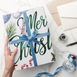 Papel De Presente Dons temáticos de golfe do Natal para golfista