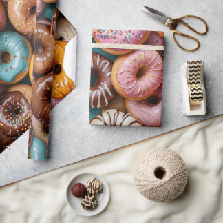 Papel De Presente Donut Wrapping Paper