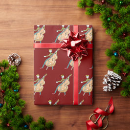 Papel De Presente Double Bass Stickman