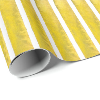 Papel De Presente Douradas faixas
