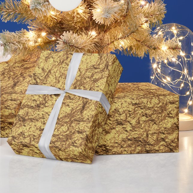 Papel De Presente Dourado (Feriados)