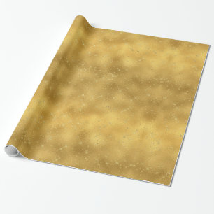 Papel De Presente Dourado brilho Sparkles