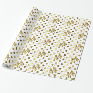 Papel De Presente Dourado e branco - Livro personalizado de casament