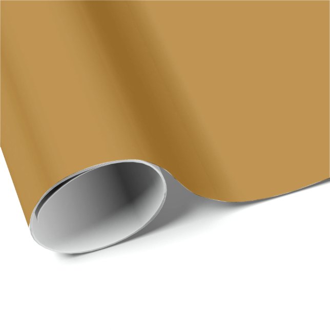 Papel De Presente Dourado Fosco Sólido (Ponta do rolo)