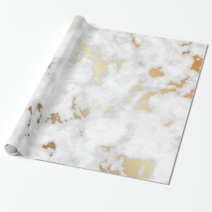 Papel De Presente Dourado luxo da Marble Stone