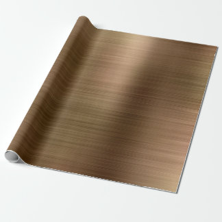 Papel De Presente Dourado metal escovado