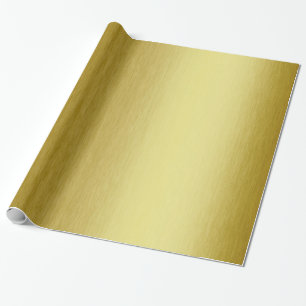 Papel De Presente Dourado Metálico Moderno
