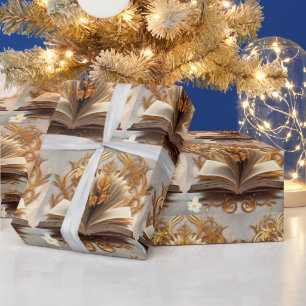 Papel De Presente "Dourado no Estudo"