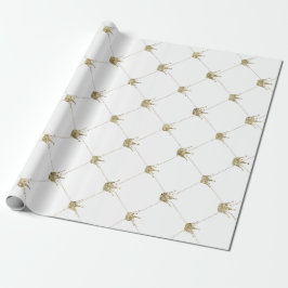 Papel De Presente Dourados Crowns | Casamentos Luxuosos