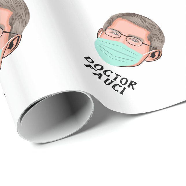 Papel De Presente Doutor Fauci PERSONALIZADO (Ponta do rolo)