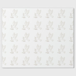 Papel De Presente Dove of peace