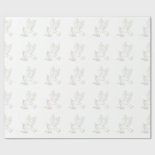 Papel De Presente Dove of peace
