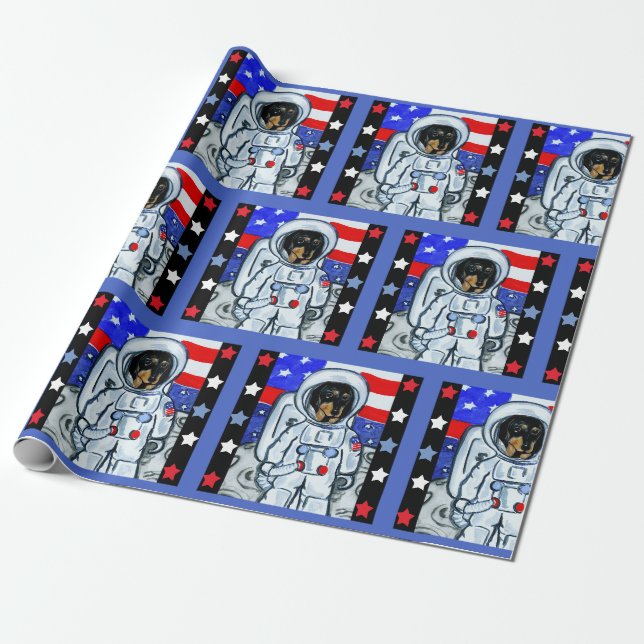 PAPEL DE PRESENTE DOXIE ASTRONAUTA  (Desenrolado)