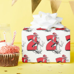 Papel De Presente Dr. Seuss - Caracteres ANIVERSÁRIO DE CRIANÇA
