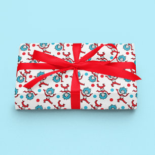 Papel De Presente Dr. Seuss Coisa 1 Coisa 2   Chá de fraldas Gêmeo