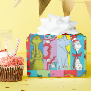 Papel De Presente Dr. Seuss Fatia de Personagem