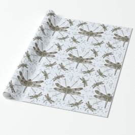 Papel De Presente Dragão-mosca-ornamental