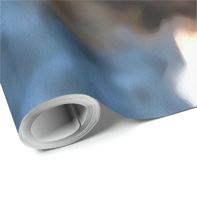 Papel De Presente Dragonfly Com Asas Iluminadas Por Sol (Ponta do rolo)