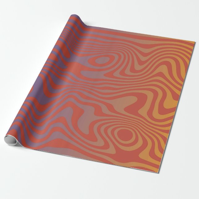 Papel De Presente Dream Flow l Abstract Trippy Pattern - No. 01 (Desenrolado)