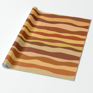 Papel De Presente Dreams do Deserto Dourado Laranja Queimada Sienna