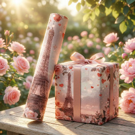 Papel De Presente Dreamy Paris Romance: Eiffel Tower