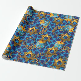 Papel De Presente Dreidel Judaico