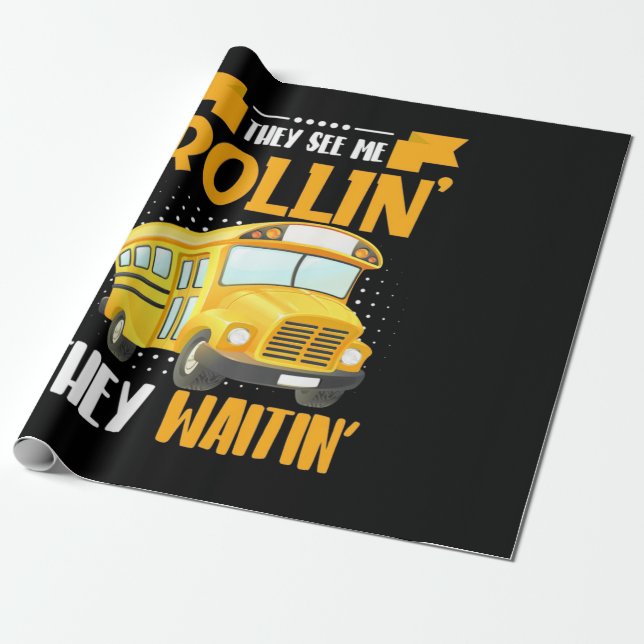 Papel De Presente Driver de barramento Consulte me Rollin (Desenrolado)