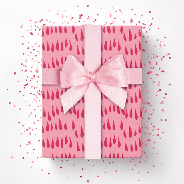 Papel De Presente Drizzle Dot in Bright Pink (Criador carregado)