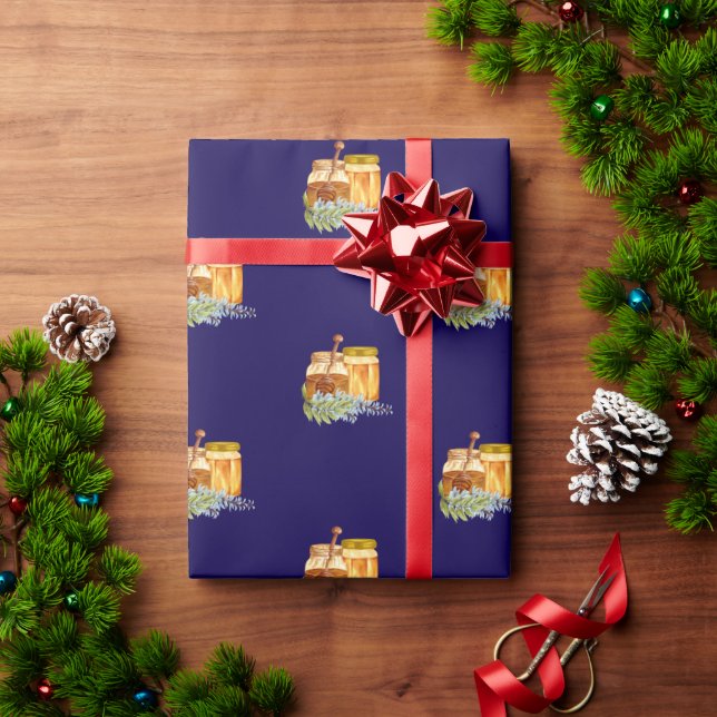 Papel De Presente Duas vezes mais doce que frascos de mel (Presente de Natal)